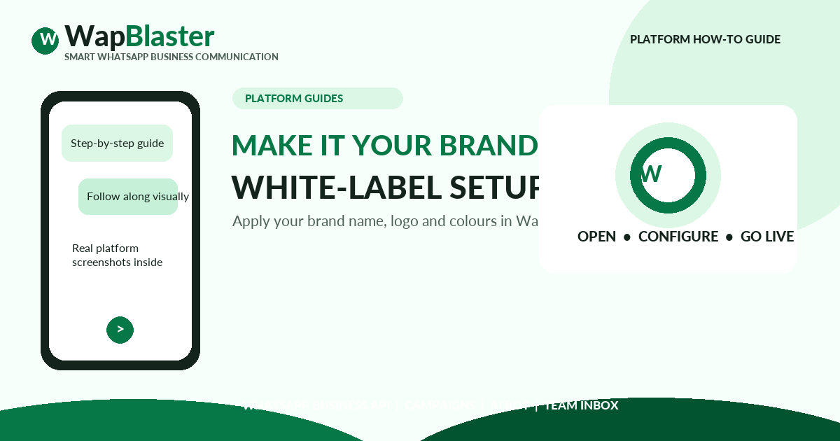 How to White-Label WapBlaster: Set Your Brand Name, Logo and Theme Colors (2026)