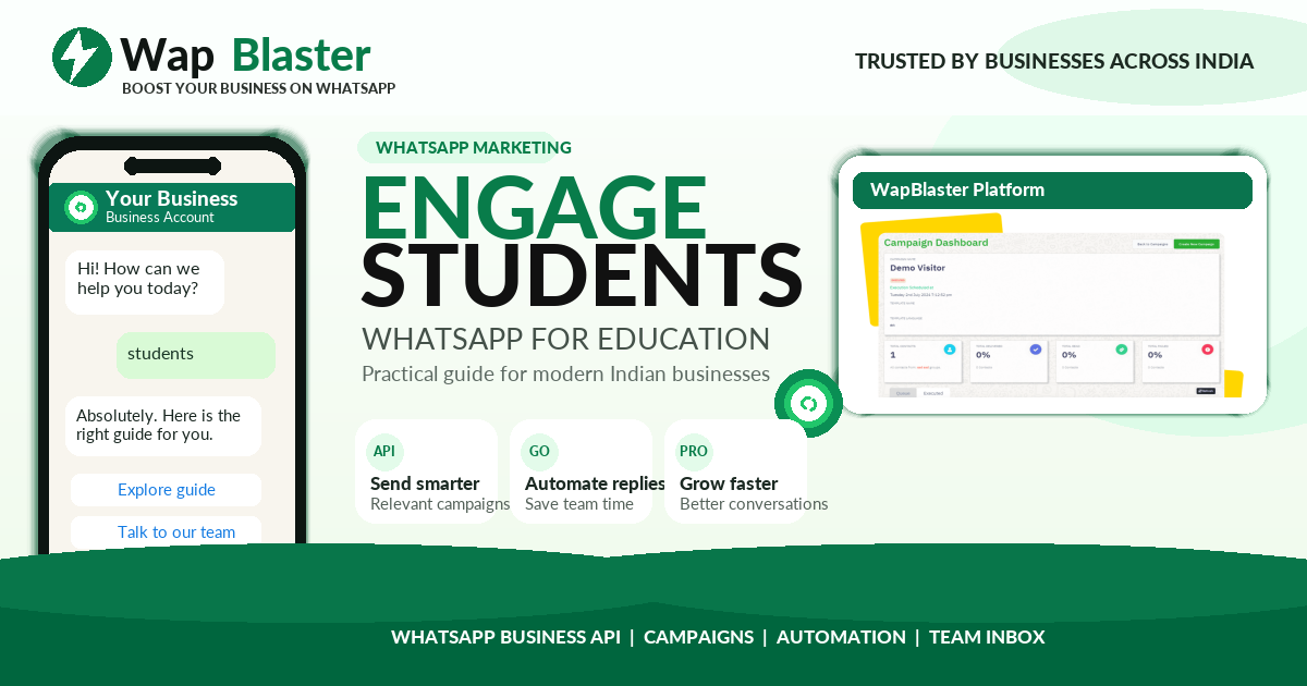 WhatsApp Business API for Education: Engage Students and Parents (2026)