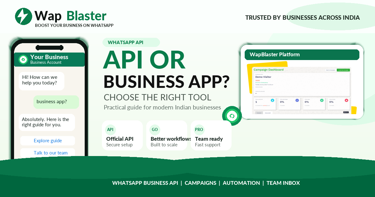 WhatsApp Business API vs WhatsApp Business App: The Complete 2026 Comparison