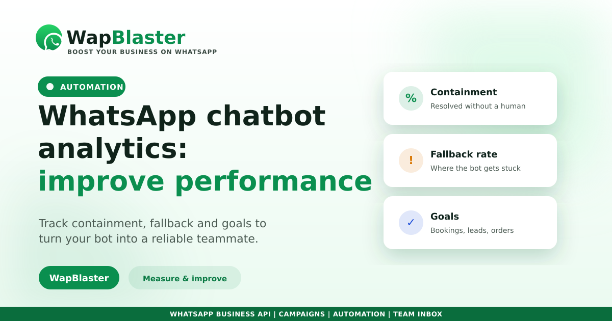 WhatsApp Chatbot Analytics: Measure and Improve Bot Performance (2026)