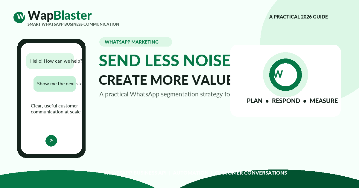 WhatsApp Customer Segmentation: Send More Relevant Messages With Less Noise (2026)