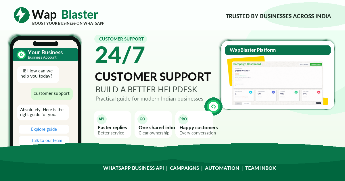 WhatsApp for Customer Support: How to Build a 24/7 Helpdesk (2026)