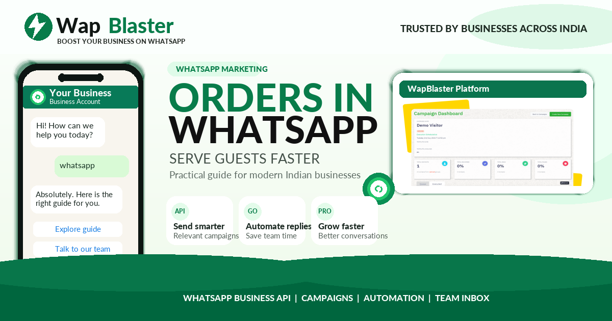 WhatsApp for Restaurants: Take Orders and Reservations in Chat (2026)