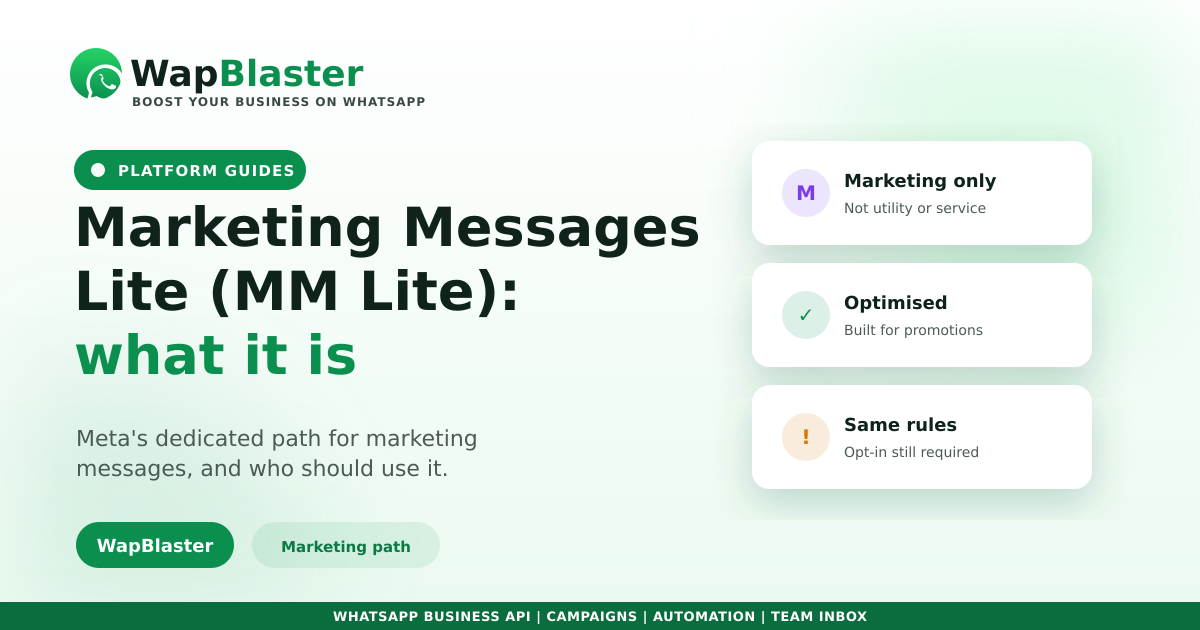 WhatsApp Marketing Messages Lite (MM Lite): What It Is in 2026