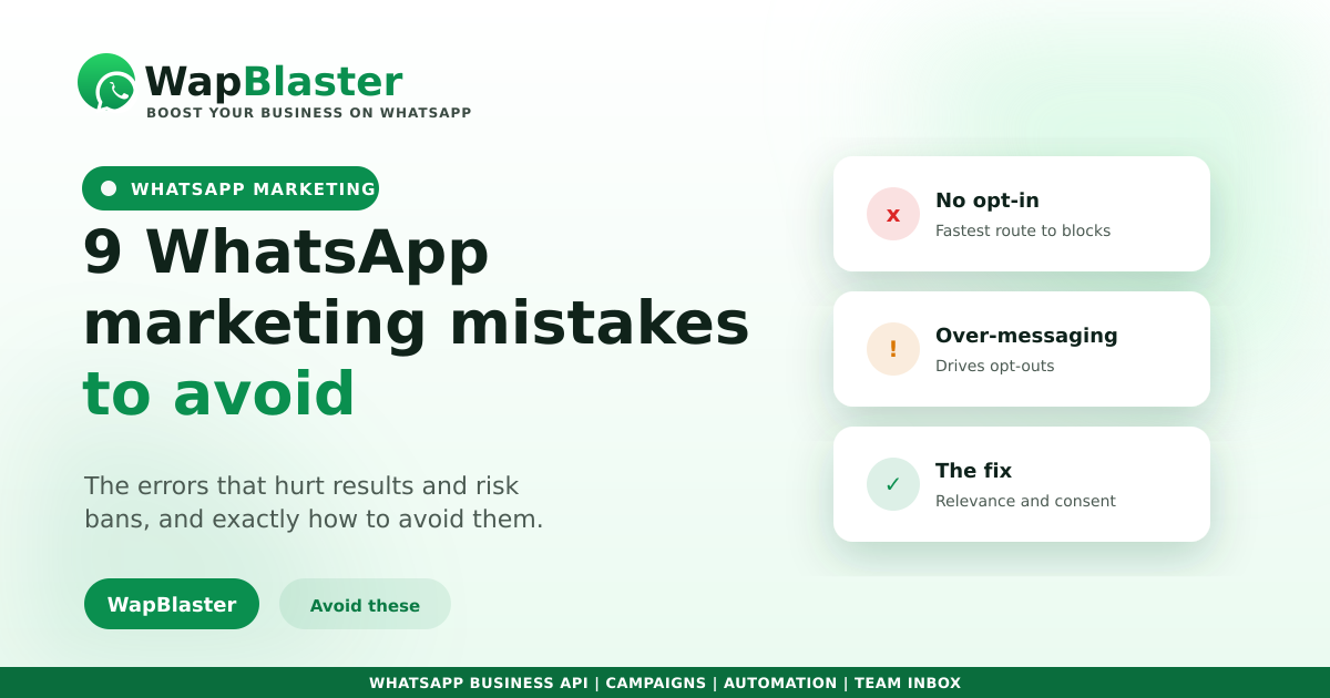 9 WhatsApp Marketing Mistakes to Avoid in 2026